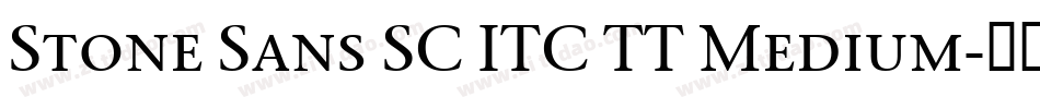 Stone Sans SC ITC TT Medium字体转换